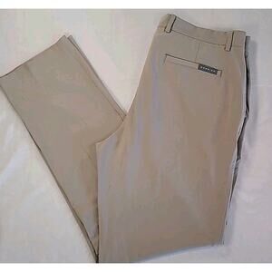 Dunning Golf Pants 36x32 Khaki Performance EUC